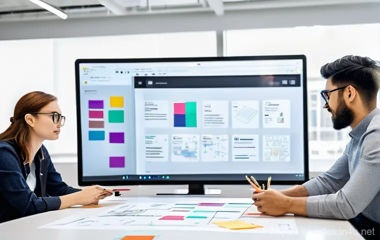 시각디자인 자격증 연습 문제 - **A highly detailed shot of a skilled graphic designer in a modern, vibrant studio setting.** The de... 시각디자인 자격증 연습 문제 - **A highly detailed shot of a skilled graphic designer in a modern, vibrant studio setting.** The de...