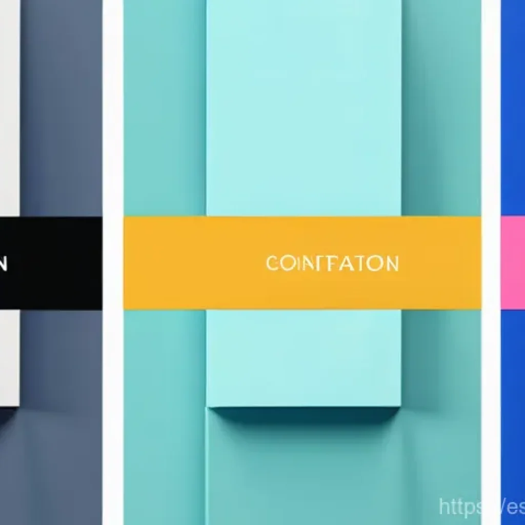 시각디자인에서 피해야 할 실수 - Here are three detailed image generation prompts in English, inspired by the principles of good desi...