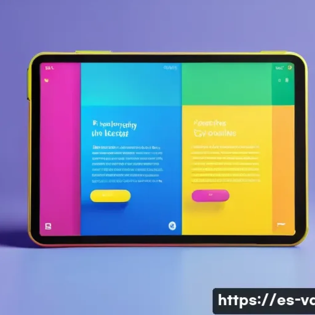시각디자인 자격증 합격률 - **Vibrant "Dopamine Design" Interface:**
    A clean, modern tablet displaying a digital interface d...